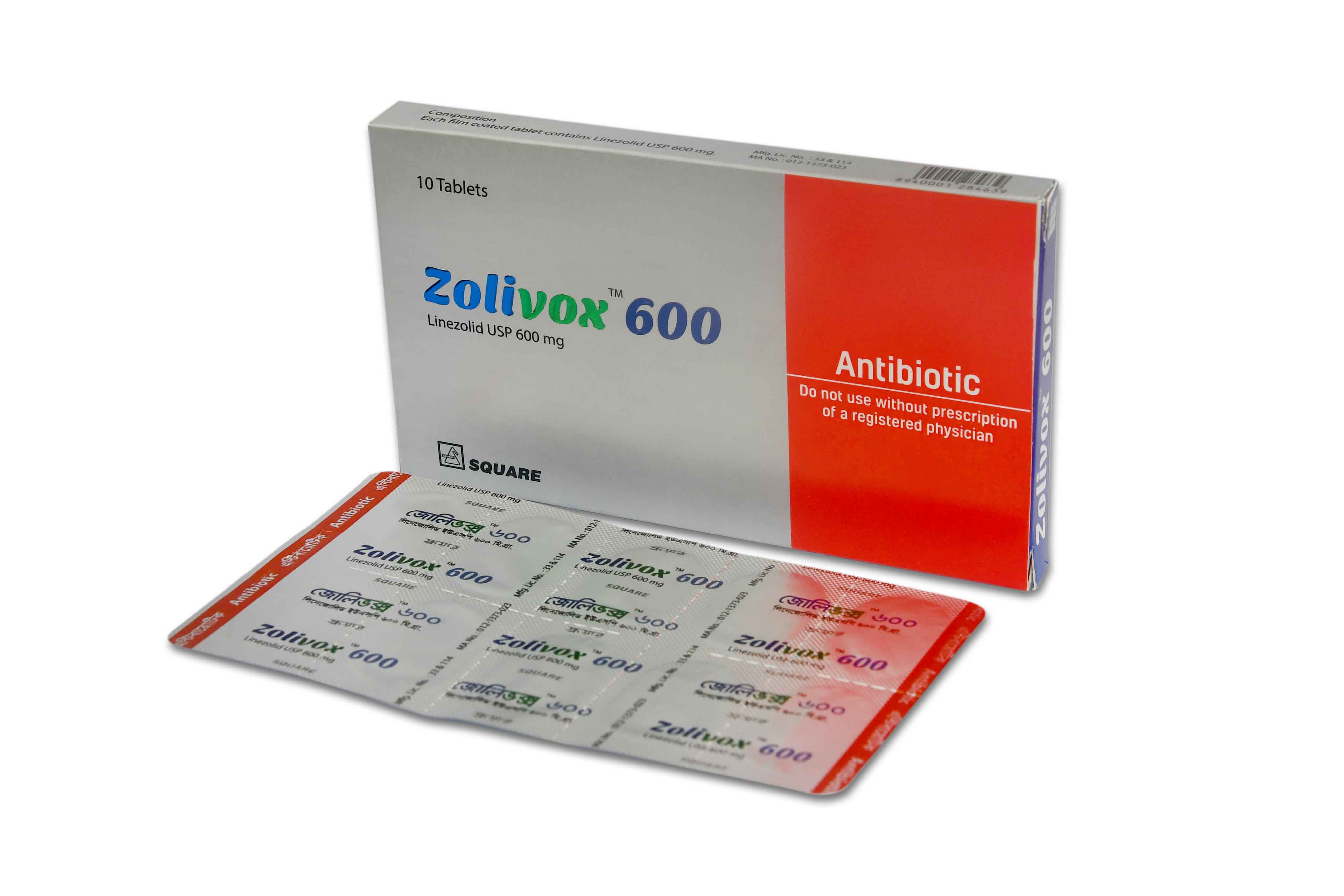 Tab. Zolivox 600mg